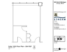 645 N Michigan Ave, Chicago, IL à louer Plan d’étage– Image 1 sur 1