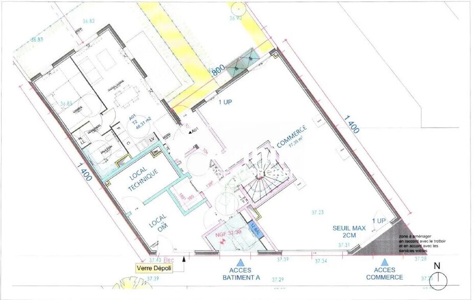 Local commercial dans Saint-Maur-des-Fossés à louer - Plan d’étage – Image 1 sur 1