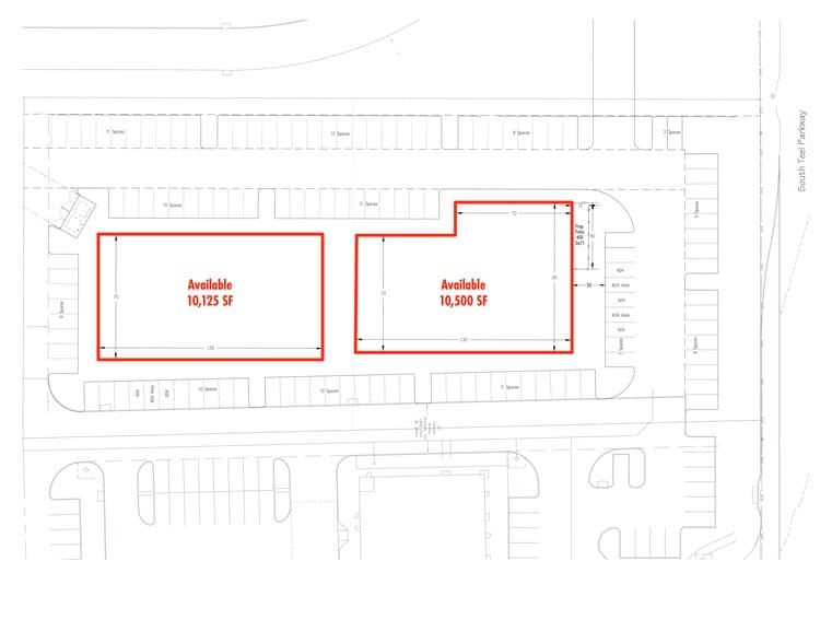 3740 University Drive, Prosper, TX à louer - Plan de site – Image 1 sur 4