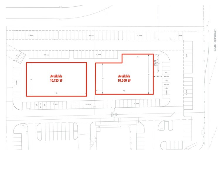3740 University Drive, Prosper, TX à louer - Plan de site – Image 2 sur 4