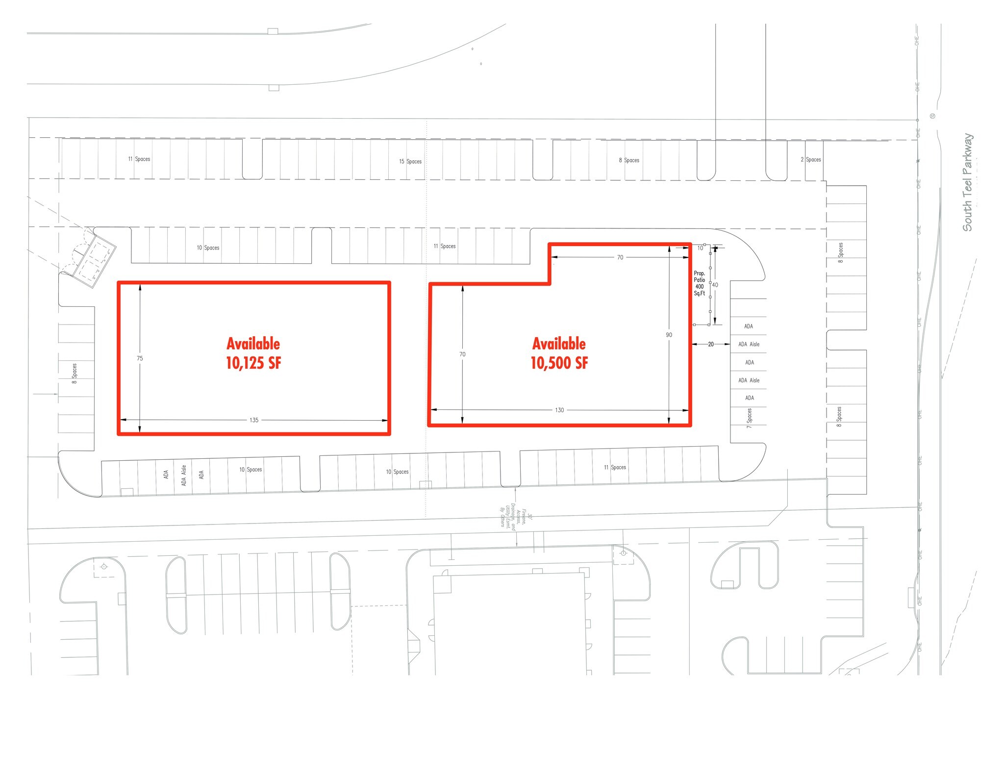 3740 University Drive, Prosper, TX à louer Plan de site– Image 1 sur 5