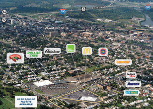 Mohawk St & Eagle St, Utica, NY - VUE AÉRIENNE  vue de carte