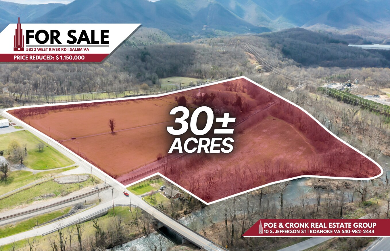 5832 W River Rd, Salem, VA à vendre Photo de l’immeuble– Image 1 sur 8