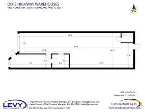 4700 N Dixie Hwy, Oakland Park, FL à louer Plan d’étage– Image 2 sur 8