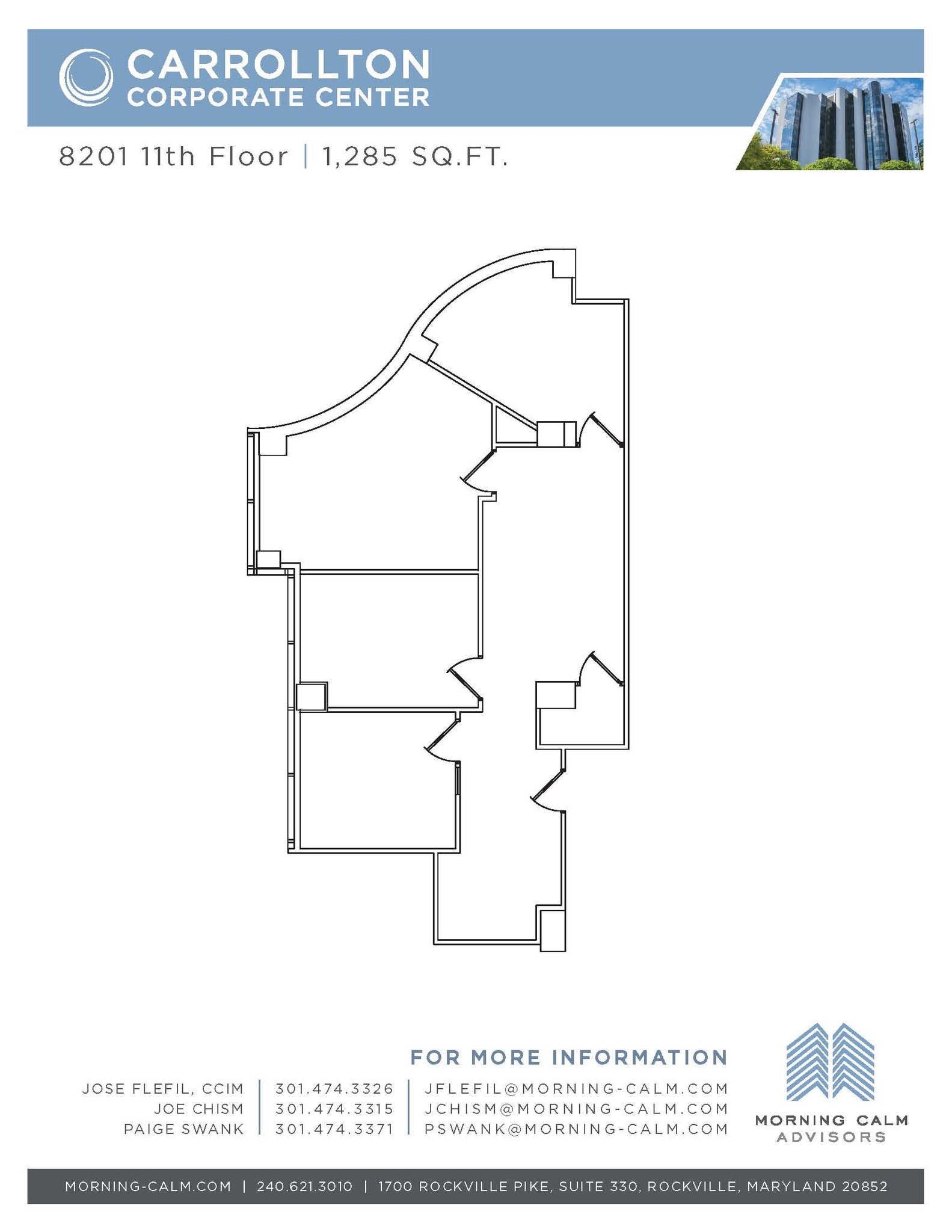 8201 Corporate Dr, Landover, MD à louer Plan d’étage– Image 1 sur 1