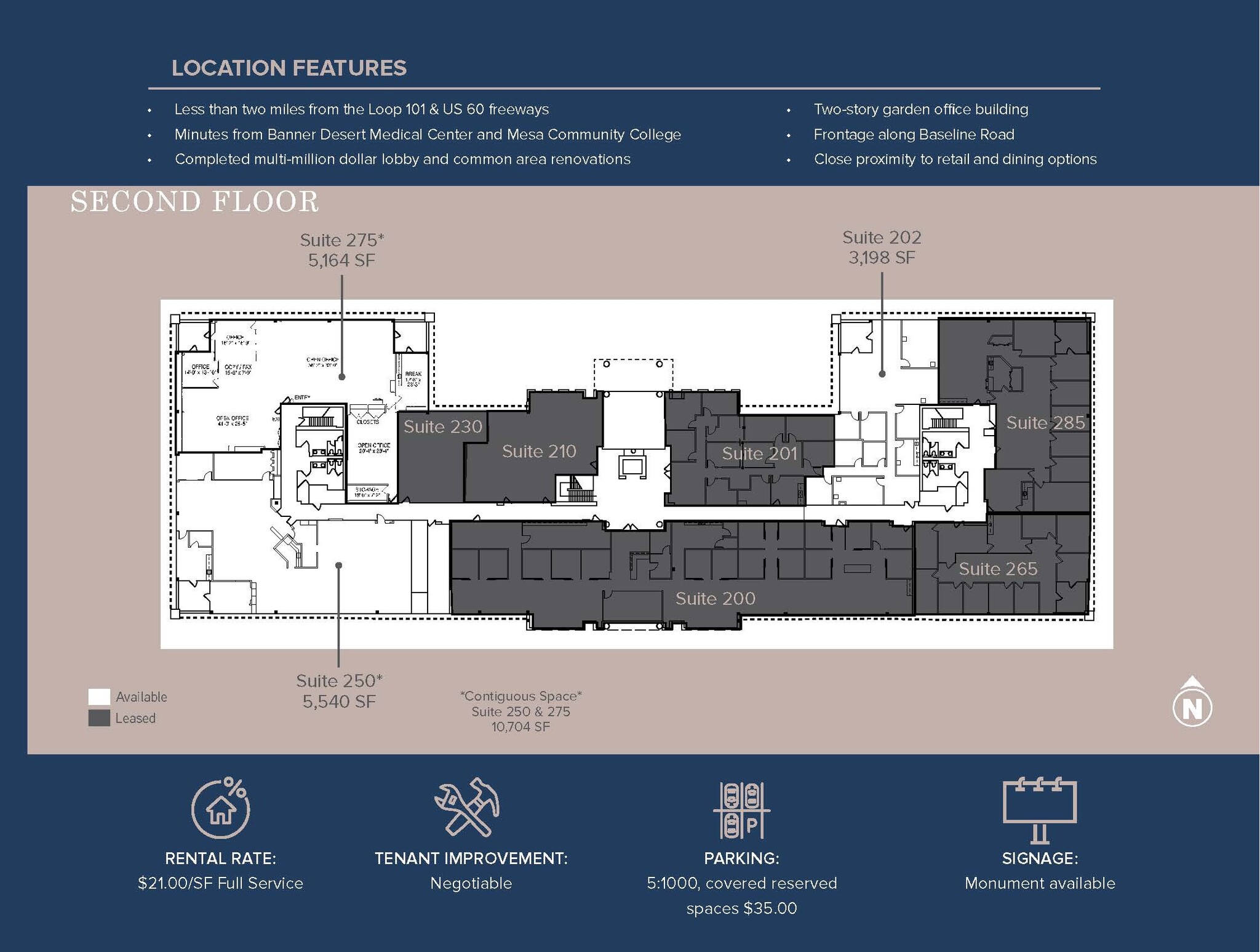 1855 W Baseline Rd, Mesa, AZ à louer Plan d’étage– Image 1 sur 1
