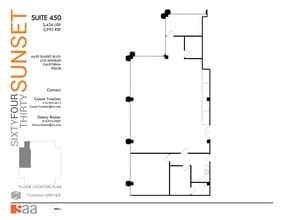 6430 W Sunset Blvd, Los Angeles, CA à louer Plan d’étage– Image 1 sur 1