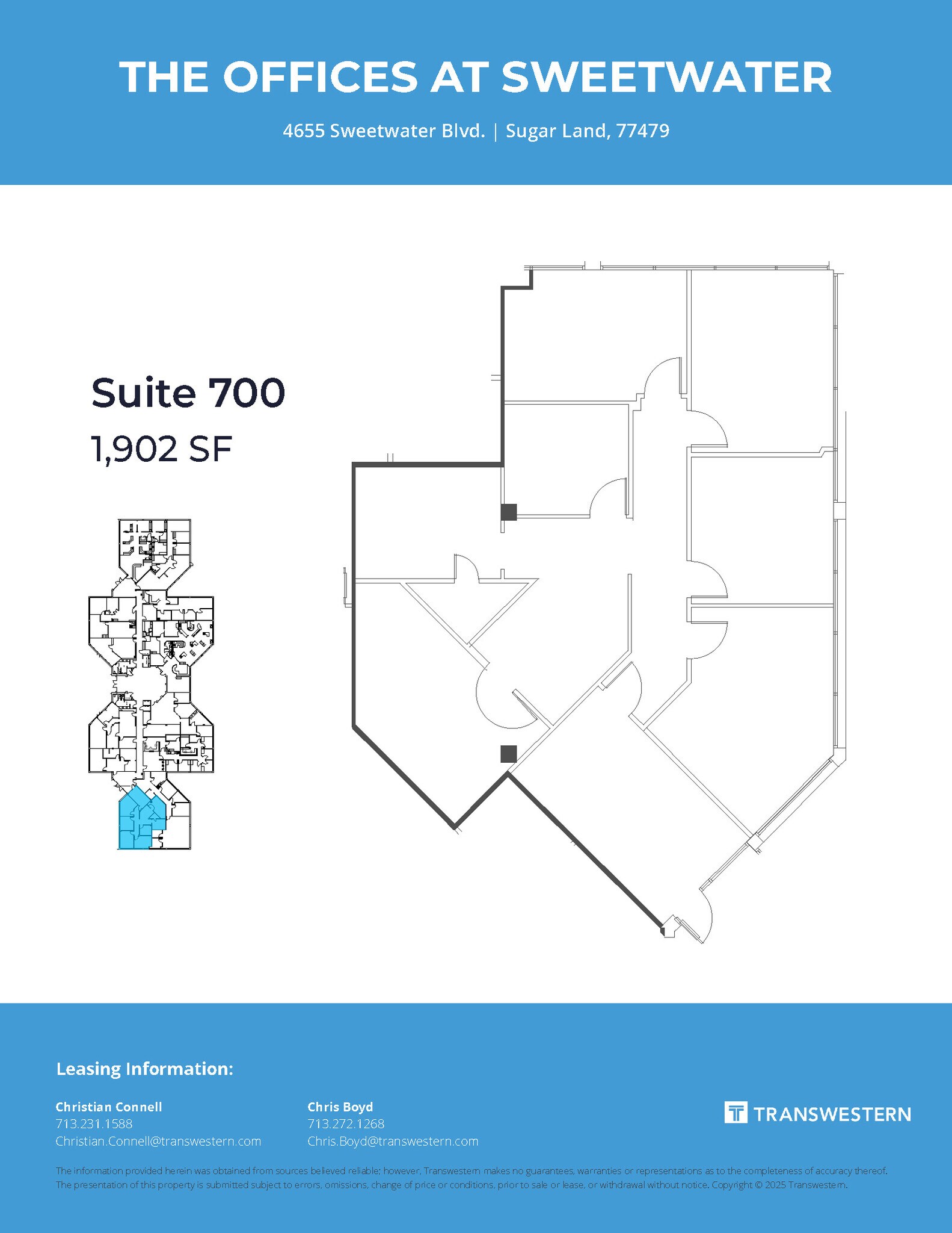 4675 Sweetwater Blvd, Sugar Land, TX à louer Plan d’étage– Image 1 sur 1