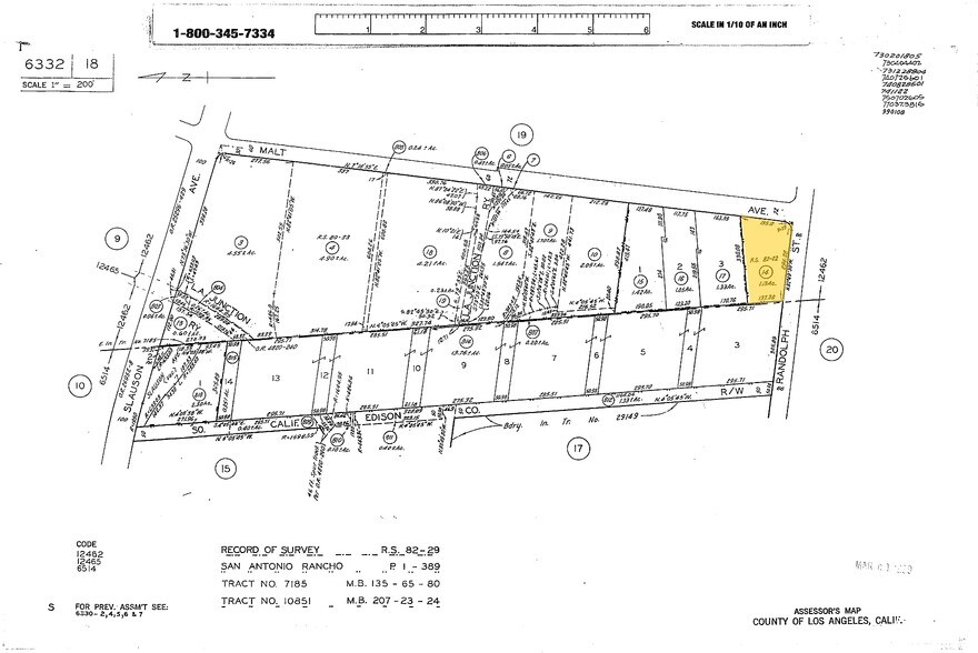 6371 Randolph St, Commerce, CA à louer - Plan cadastral – Image 2 sur 3