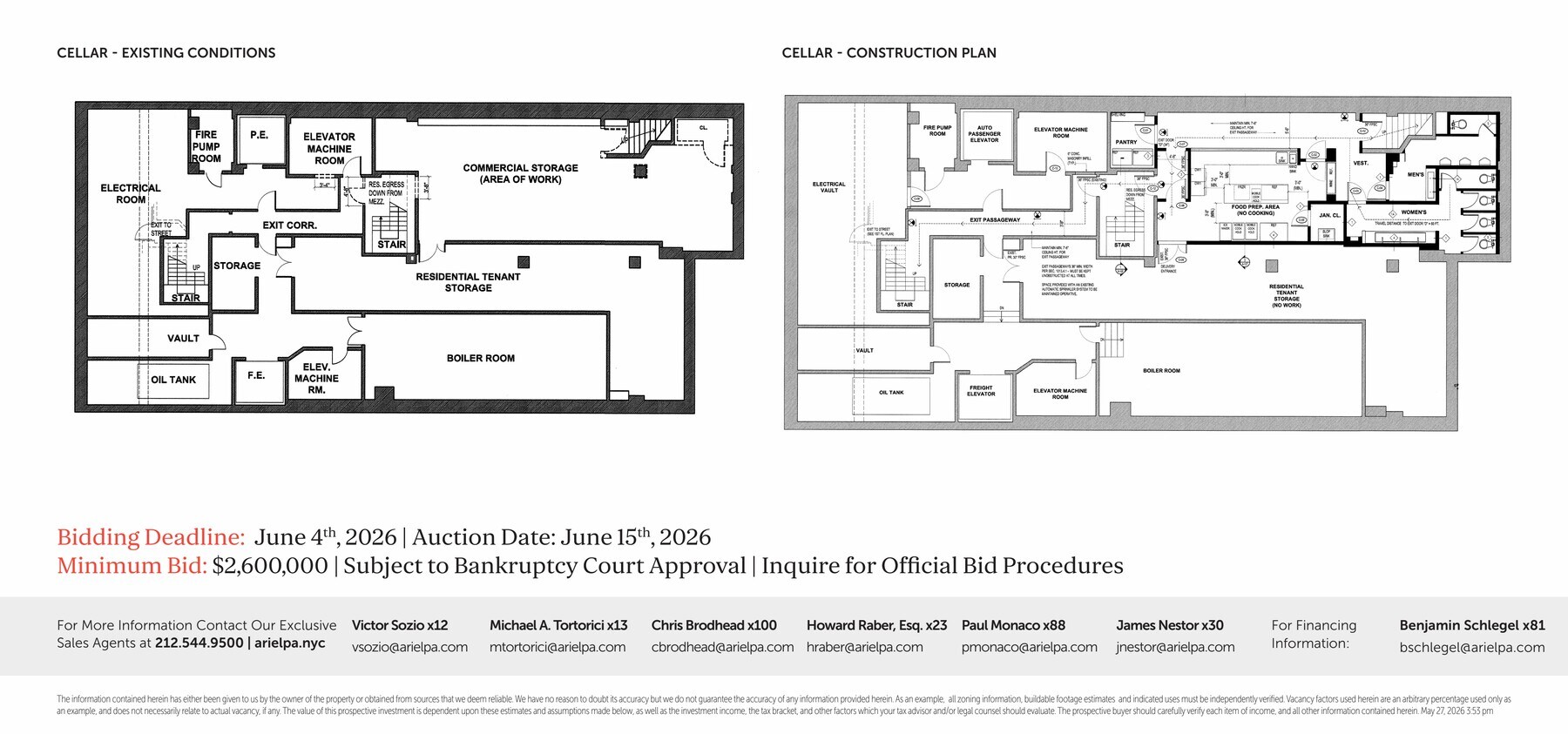 105-107 E 16th St, New York, NY 10003 - Lot Comm - - Plan d’étage - Image 2 of 2