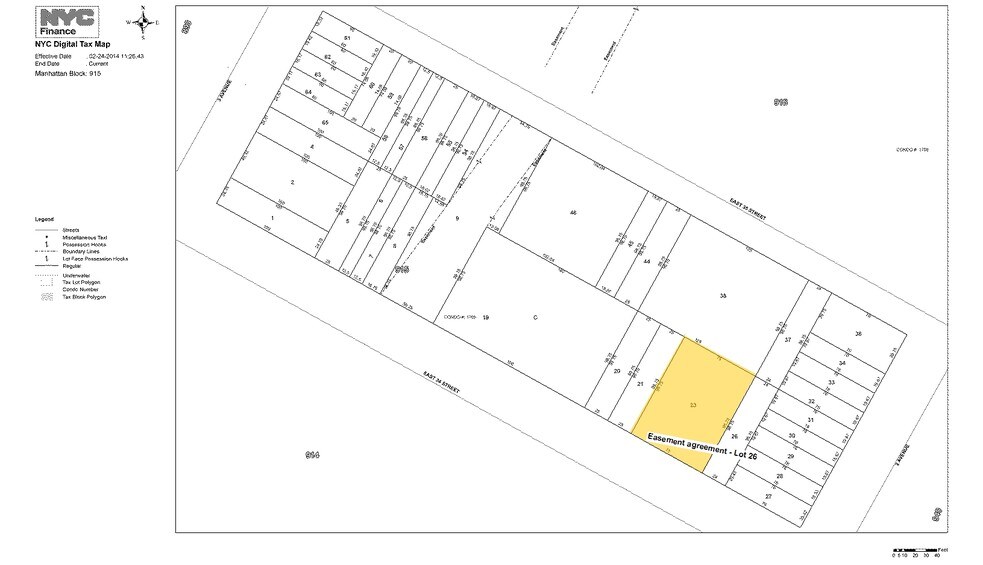 237 E 34th St, New York, NY à louer - Plan cadastral – Image 2 sur 7