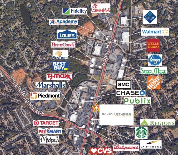 1864 Scenic Hwy, Snellville, GA à louer - Photo de l’immeuble – Image 2 sur 5