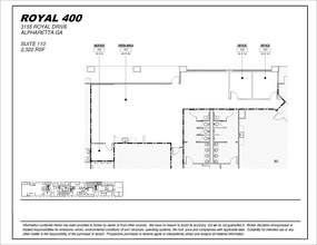 3159 Royal Dr, Alpharetta, GA à louer Plan d’étage– Image 1 sur 1