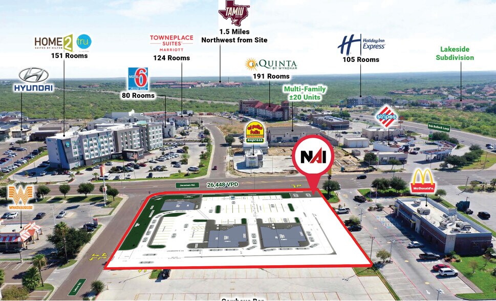2511 Jacaman, Laredo, TX à louer - Aérien – Image 2 sur 9