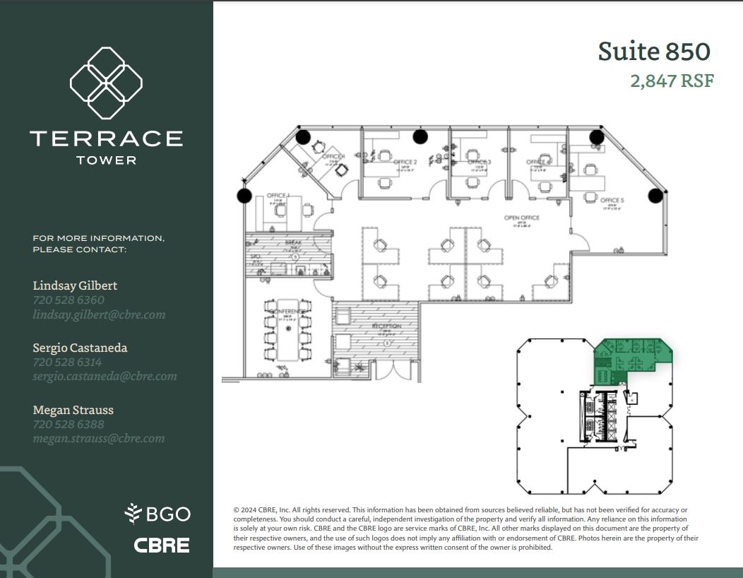 5619 Dtc Pky, Greenwood Village, CO à louer Plan d’étage– Image 1 sur 1