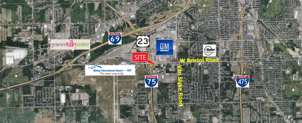 I-75/US-23 & Bristol Rd, Flint, MI à vendre - Aérien – Image 2 sur 4