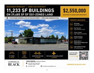 Plus de détails pour 1133 SE 82nd Ave, Portland, OR - Local commercial à vendre