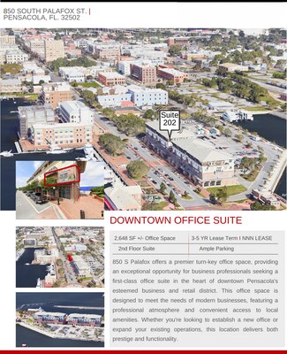 Plus de détails pour 850 S Palafox St, Pensacola, FL - Bureau à louer