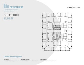 2 Bethesda Metro Ctr, Bethesda, MD à louer Plan d’étage– Image 1 sur 1