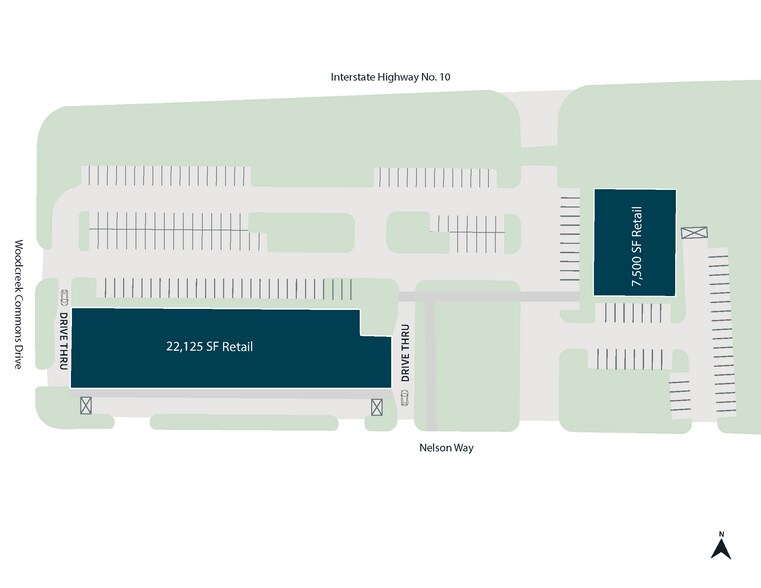 SEC I-10 & Woodcreek Commons Dr, Katy, TX à louer - Plan de site – Image 2 sur 4