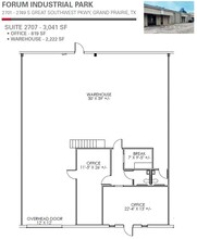 2701-2749 S Great Southwest Pky, Grand Prairie, TX à louer Plan d’étage– Image 1 sur 1