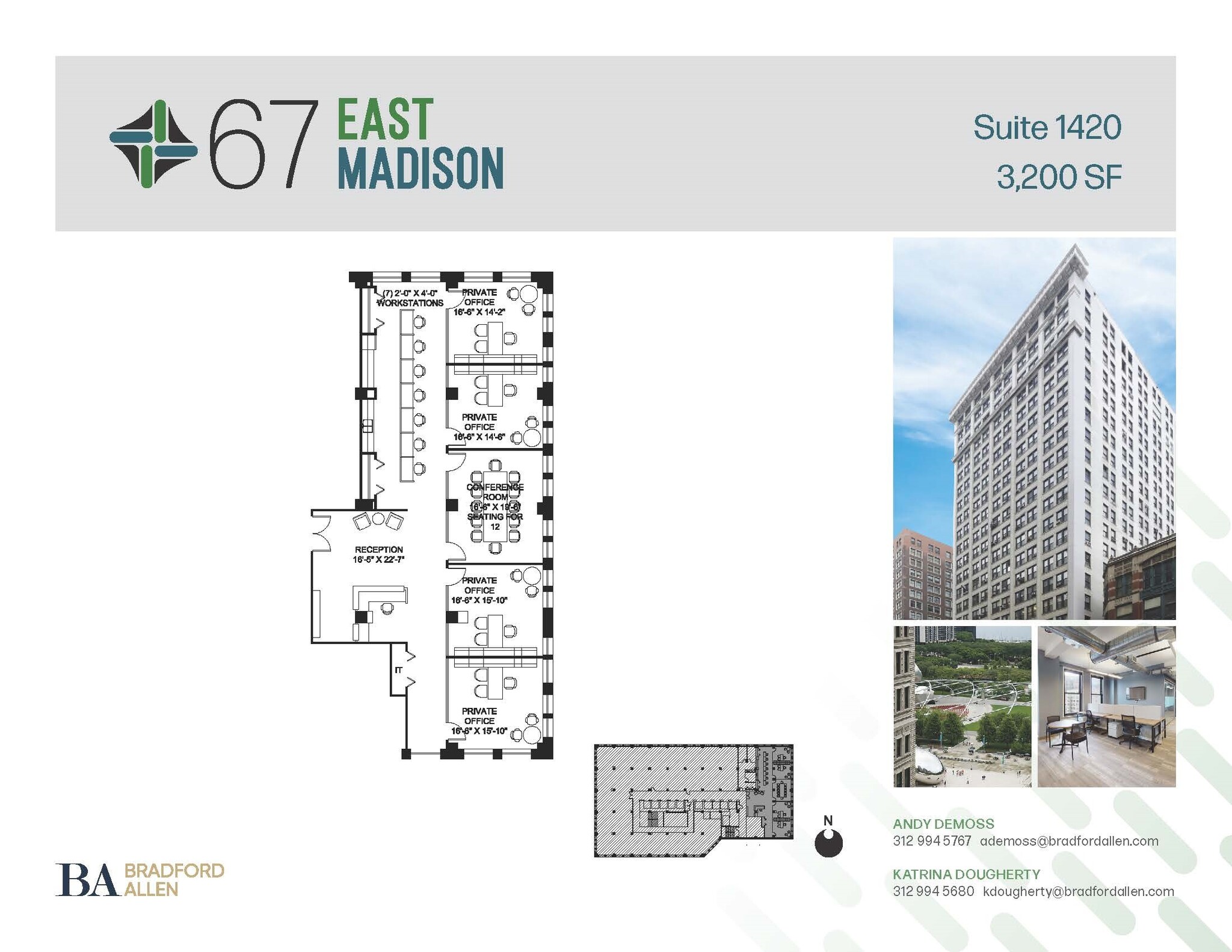 67 E Madison St, Chicago, IL à louer Plan d’étage– Image 1 sur 6