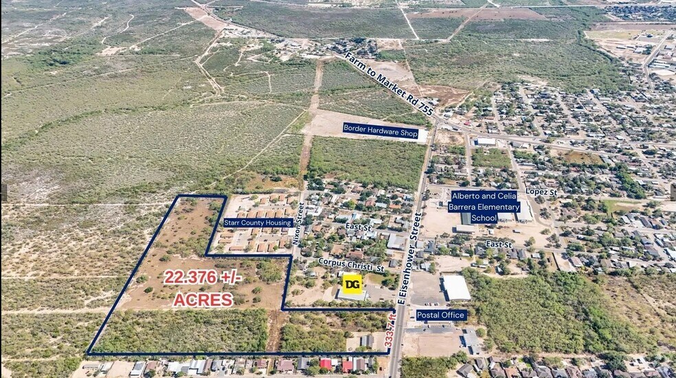 109 E Eisenhower St, Rio Grande City, TX à vendre - Aérien – Image 1 sur 3