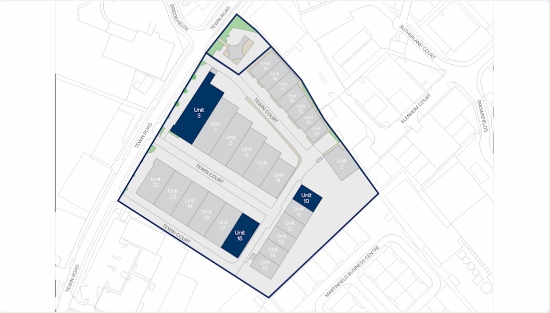 Tewin Rd, Welwyn Garden City à louer Plan de site– Image 1 sur 3