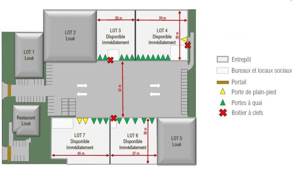 Local d’activités dans Corbas à louer - Plan de site – Image 3 sur 3