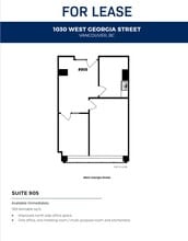 1030 W Georgia St, Vancouver, BC à louer Plan d’étage– Image 1 sur 1