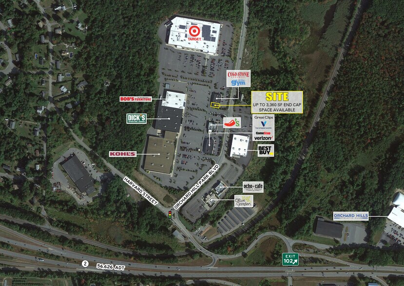 3-86 Orchard Hill Park Dr, Leominster, MA à louer - Aérien – Image 3 sur 11