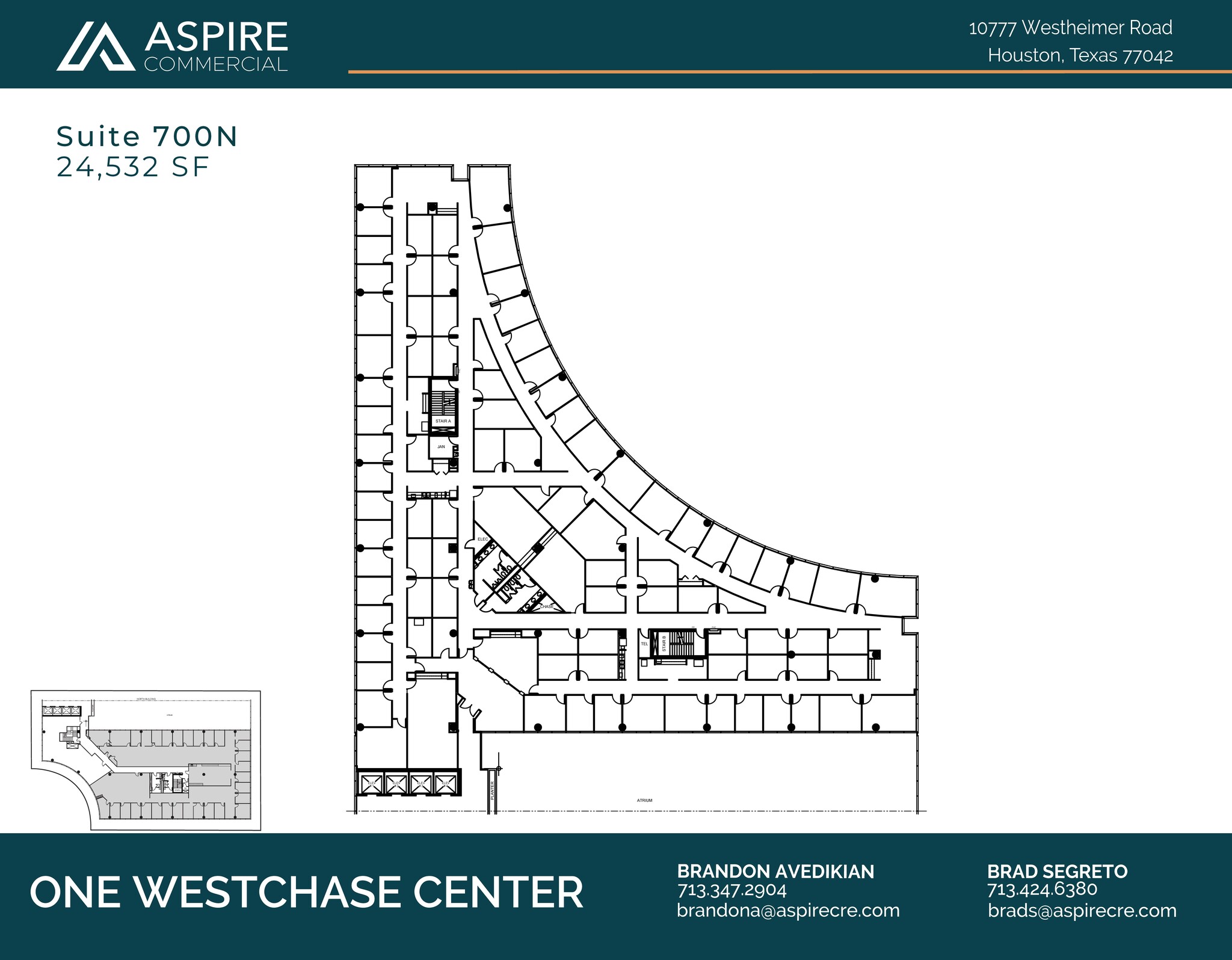 10777 Westheimer Rd, Houston, TX à louer Plan d’étage– Image 1 sur 1