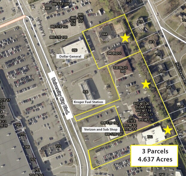 810 University City Blvd, Blacksburg, VA à vendre - Plan de site – Image 3 sur 14