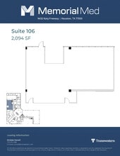 9432 Katy Fwy, Houston, TX à louer Plan d’étage– Image 1 sur 1