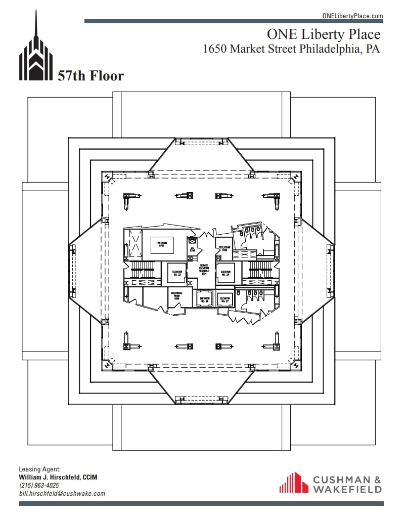 1650 Market St, Philadelphia, PA à louer Plan d’étage– Image 1 sur 1