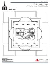 1650 Market St, Philadelphia, PA à louer Plan d’étage– Image 1 sur 1