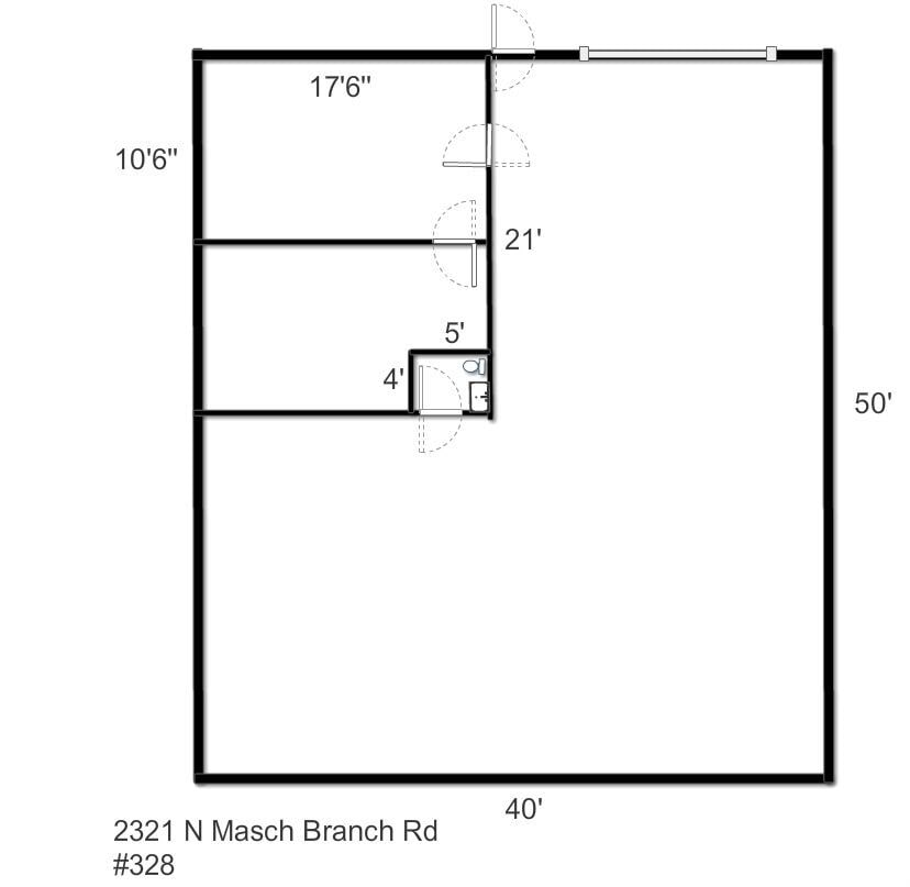 2321 N Masch Branch Rd, Denton, TX à louer Plan d’étage– Image 1 sur 6