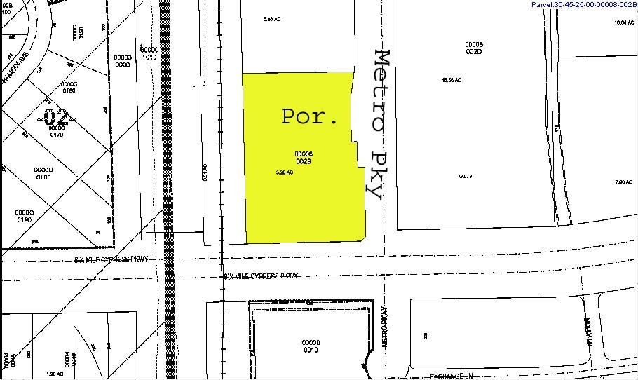 14670 Metro Pky, Fort Myers, FL à vendre - Plan cadastral – Image 2 sur 7