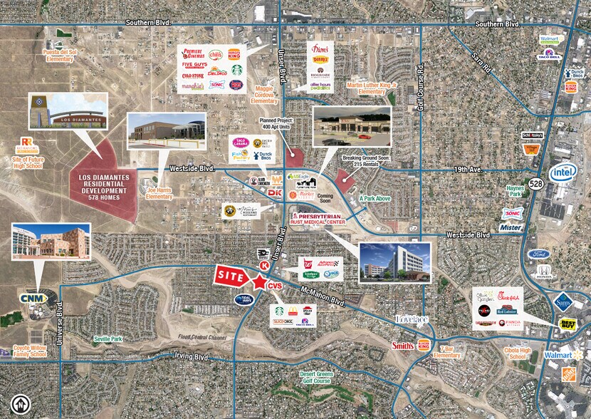 SWQ Unser & McMahon, Albuquerque, NM à louer - Photo de l’immeuble – Image 2 sur 3