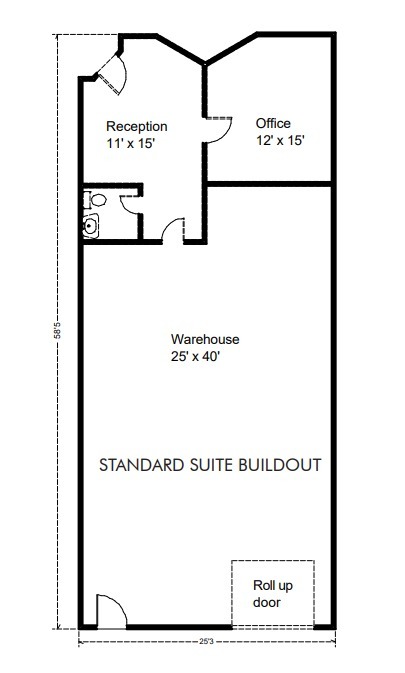 116 N Roosevelt Ave, Chandler, AZ à louer Plan d’étage type– Image 1 sur 1