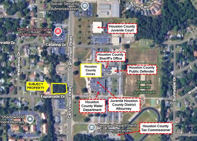 201 Carl Vinson Pkwy, Warner Robins, GA à vendre - Plan de site – Image 3 sur 3