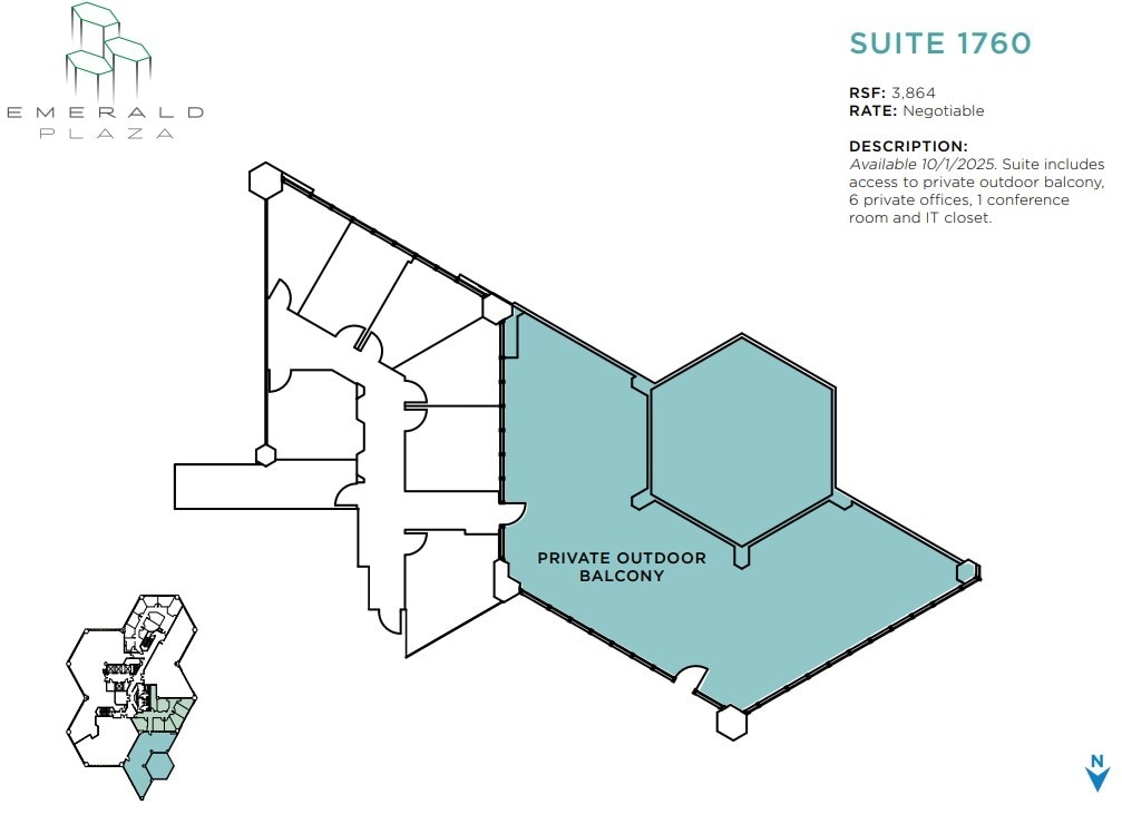 402 W Broadway, San Diego, CA à louer Plan d’étage– Image 1 sur 1