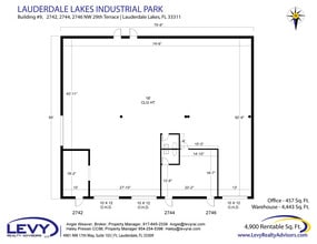 2696 NW 31st Ave, Lauderdale Lakes, FL à louer Plan d’étage– Image 2 sur 2