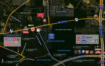 9077 White Oak Dr, Conroe, TX - Vue aérienne vue de carte