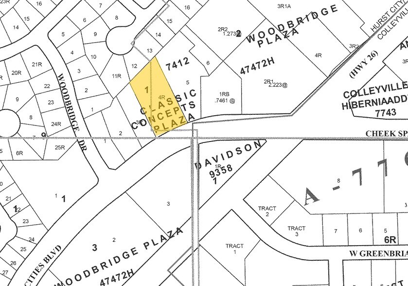 454-458 Mid Cities Blvd, Hurst, TX à vendre - Plan cadastral – Image 2 sur 10