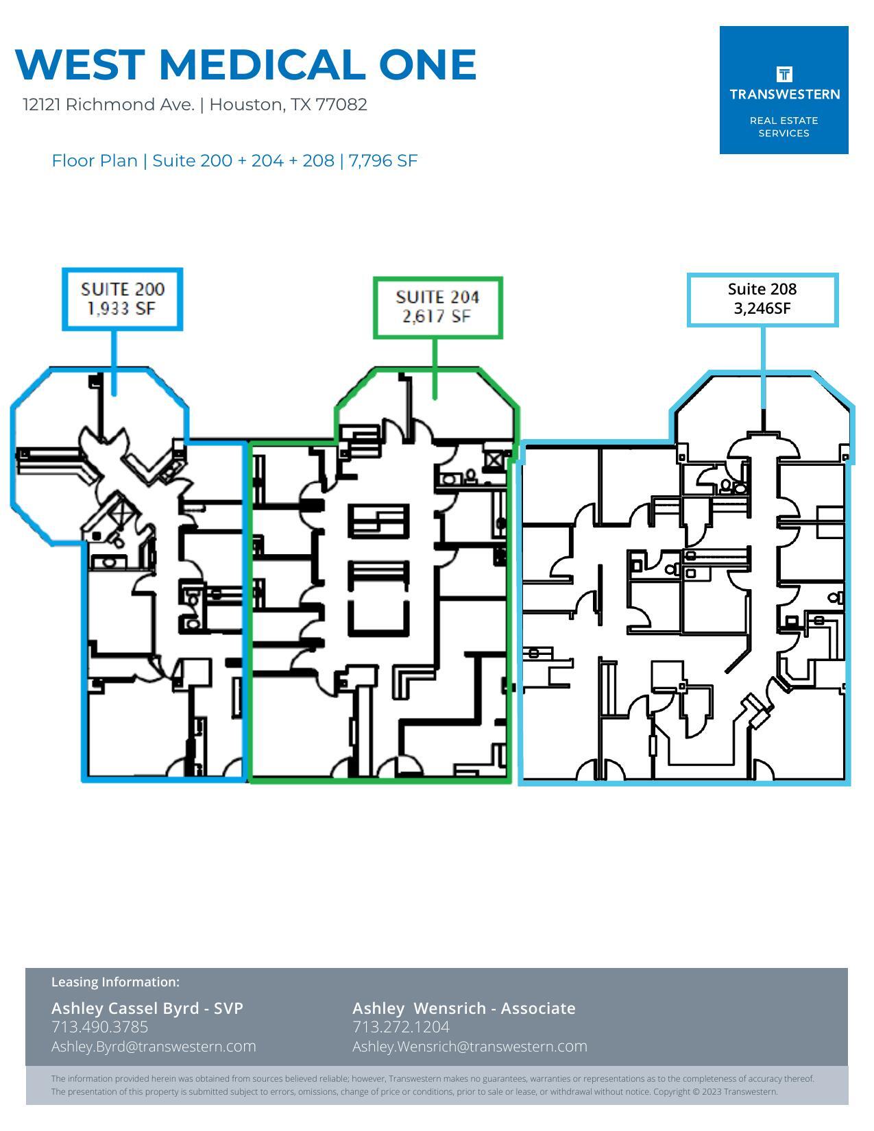 12121 Richmond Ave, Houston, TX à louer Plan d’étage– Image 1 sur 1