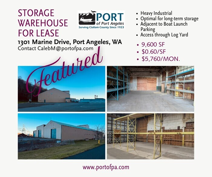 1301 Marine Dr, Port Angeles, WA à louer - Autre – Image 1 sur 2