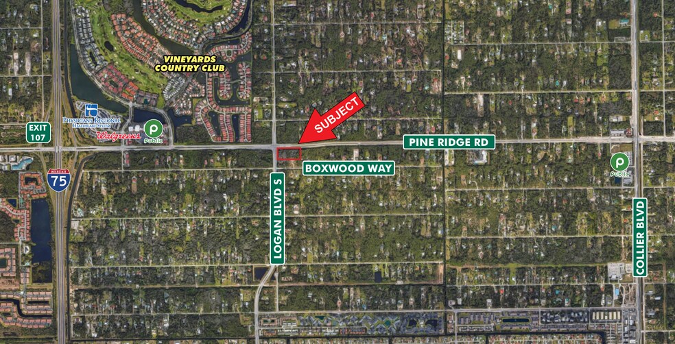 Pine Ridge Rd, Naples, FL à vendre - Aérien – Image 2 sur 3