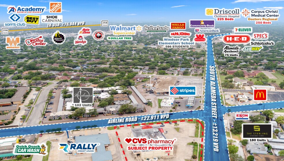 4801 S Alameda, Corpus Christi, TX à vendre - Photo de l’immeuble – Image 3 sur 3