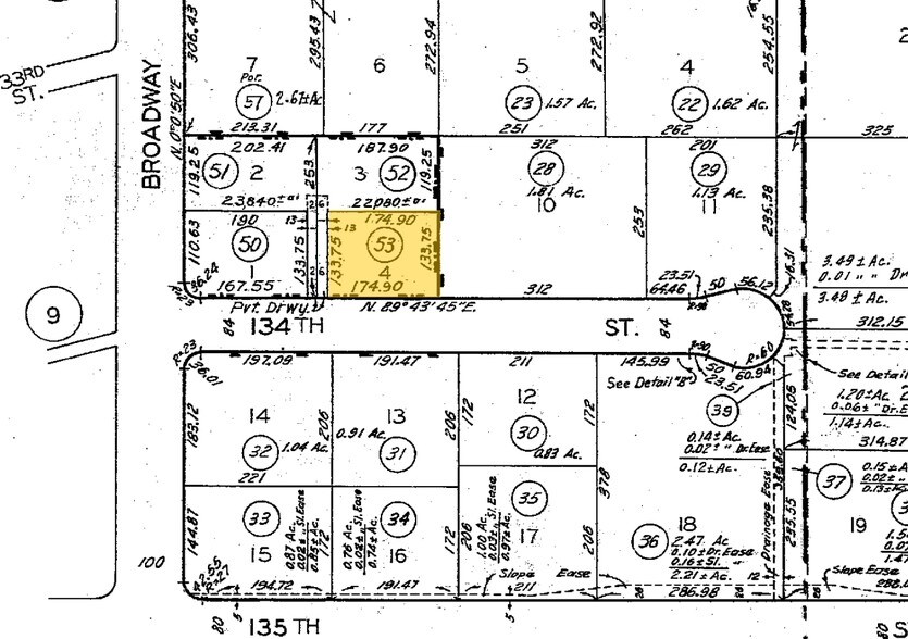 209 W 134th St, Los Angeles, CA à louer - Plan cadastral – Image 3 sur 4